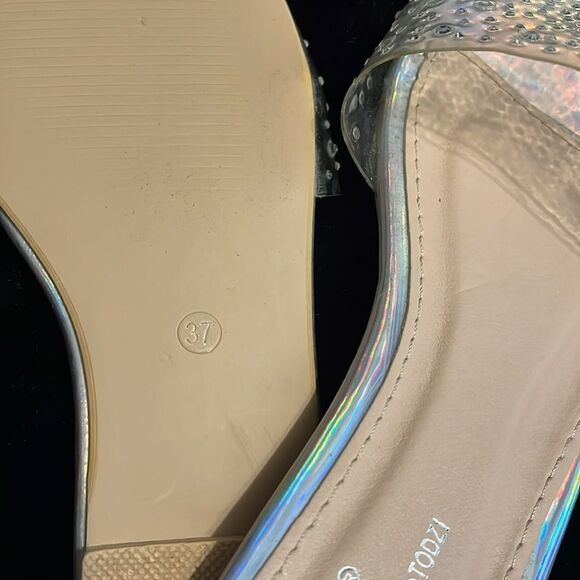 Sergio Todzi Stylish Clear Slide Sandals - Picture 6 of 7